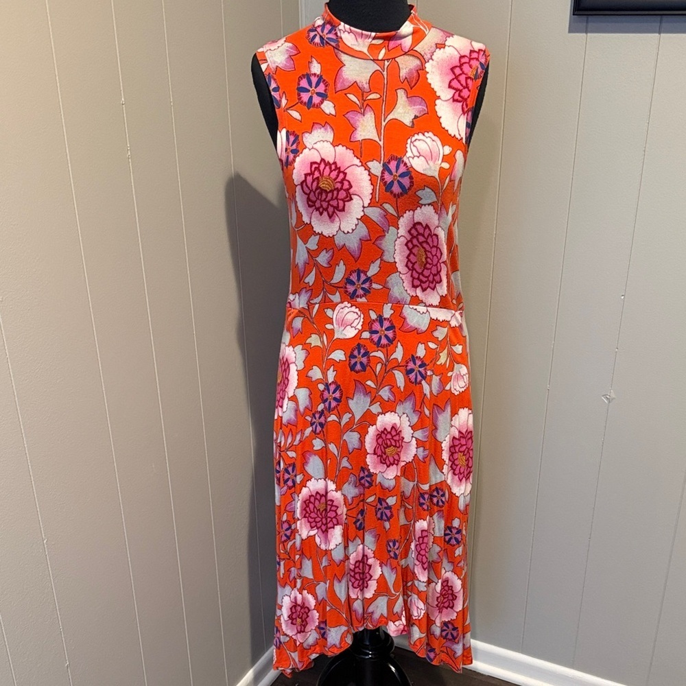 Maeve Anthropologie Women’s Medium Vibrant Floral Midi Dress